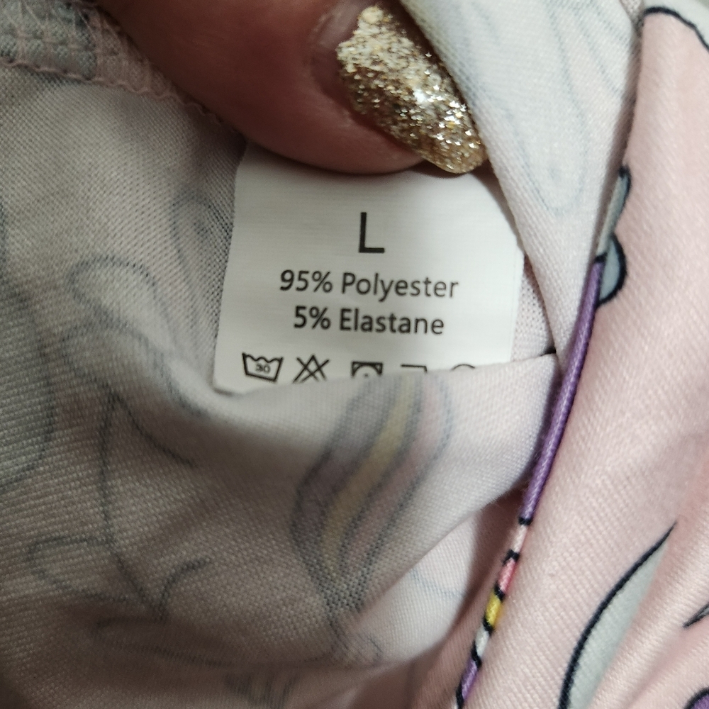 Fashion Nova Miss Unicorn PJ Long Sleeve Romper Onesie Pink Plus Size L - Picture 9 of 13